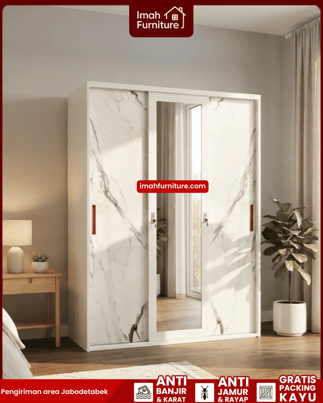 Promo lemari pakaian besi harga pabrik gratis ongkir dan bayar di tempat COD dari Imah Furniture! Untuk pemesanan, klaim promo gratis ongkir, atau konsultasi produk, Anda dapat menghubungi tim sales resmi kami! :Sales Linda: 0856-07770-785 Sales Feby: 0856-0777-1878 Sales Caca: 085-88-222-7051