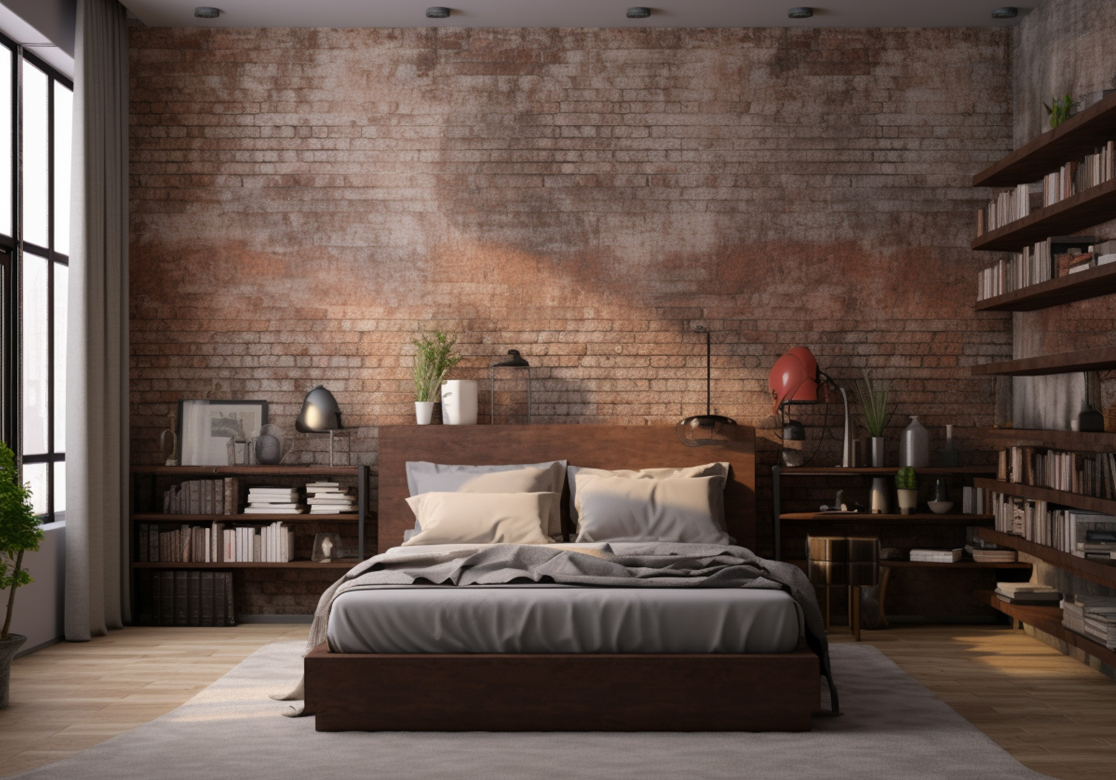 Dekorasi Kamar Industrial