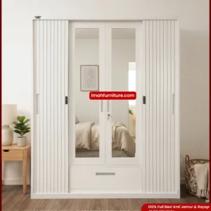 Beli lemari besi 4 pintu dari Imah Furniture, sudah pasti Gratis Ongkir tanpa minimal pembelian dan Bisa COD! Yuk belanja Via WA Sekarang!