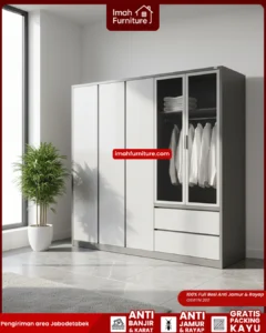 Beli lemari besi 5 pintu dari Imah Furniture, sudah pasti Gratis Ongkir tanpa minimal pembelian dan Bisa COD! Yuk belanja Via WA Sekarang!
