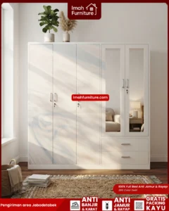 Beli lemari besi 5 pintu dari Imah Furniture, sudah pasti Gratis Ongkir tanpa minimal pembelian dan Bisa COD! Yuk belanja Via WA Sekarang!